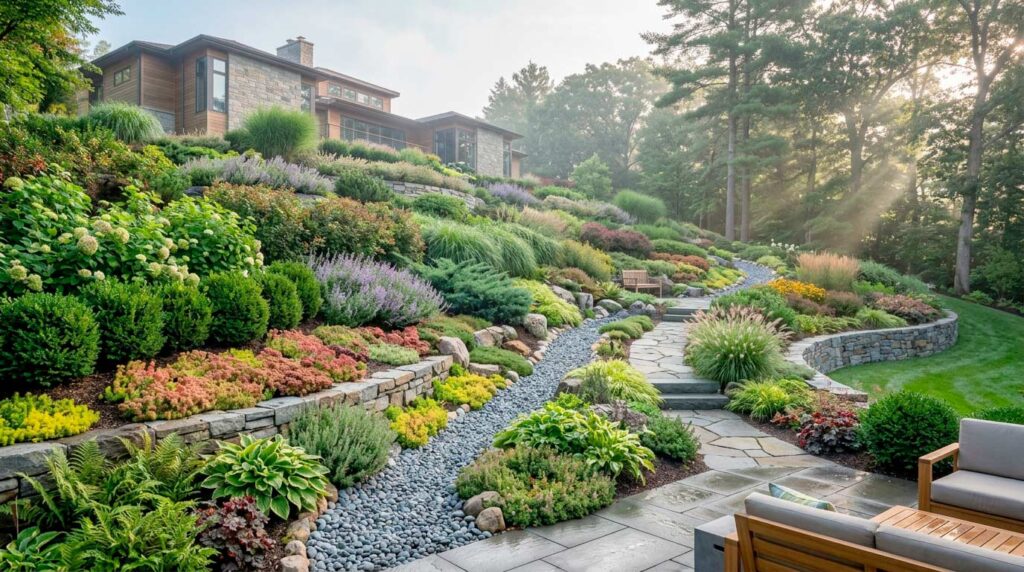 Šlaito apželdinimas: techniniai sprendimai